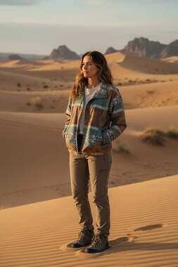 Vintage Andy Johns Sport Southwestern Aztec Print Windbreaker Jacket, Size Mediu